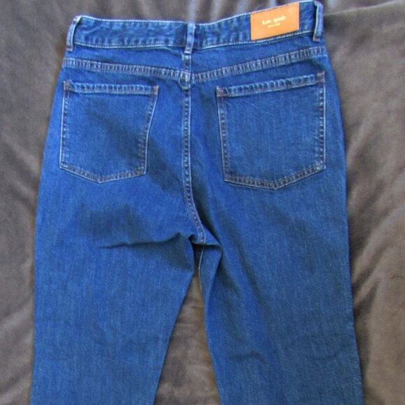 Kate Spade High Rise Cropped Jeans Blue Size 28 - Picture 3 of 8